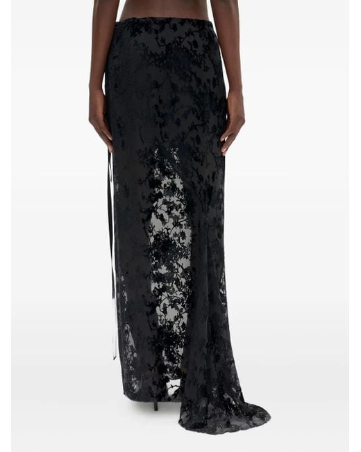 Gonna Lunga Eveline di Ann Demeulemeester in Black