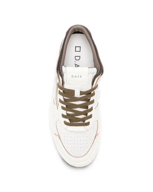 Date White Torneo Lace-Up Sneakers for men