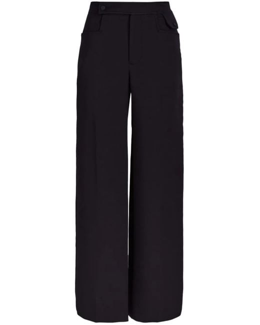 Low Classic Blue Straight-Leg Trousers