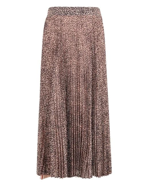 Farm Rio Brown Baby Leopard Skirt