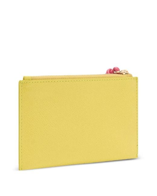 Furla Yellow Iride Envelope Clutch Bag