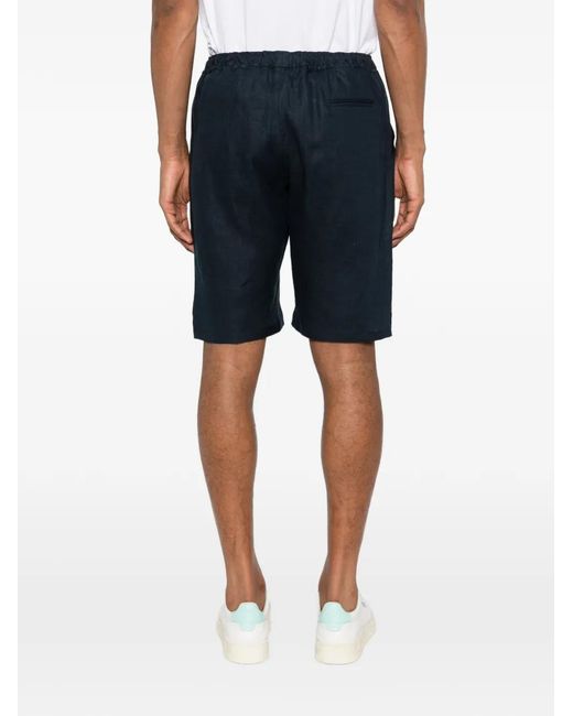 Kiton Blue Drawstring Shorts for men