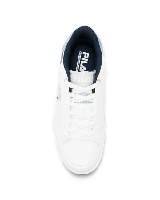 Fila White Courtbay F Logo-Detail Sneakers for men