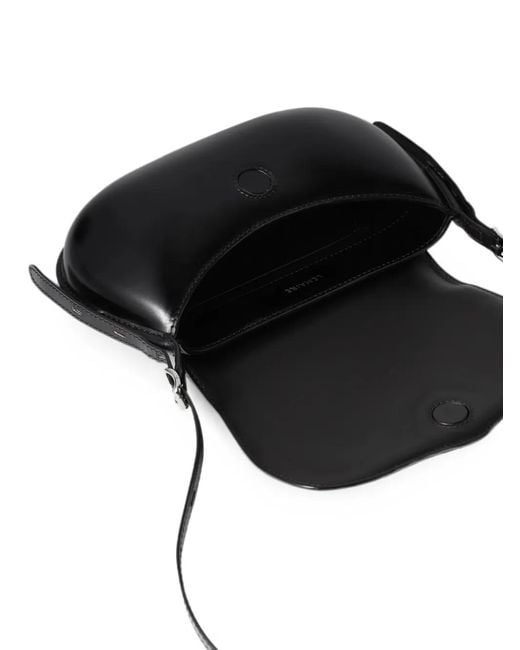 Lemaire White Belly Logo-Print Shoulder Bag