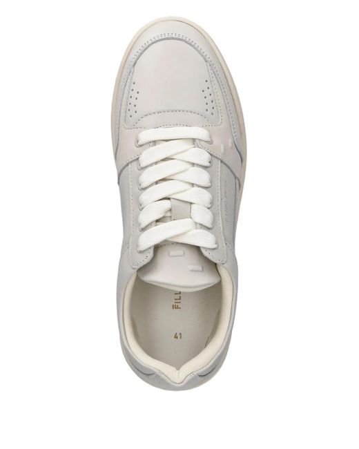 Filling Pieces White Panelled Sneakers for men