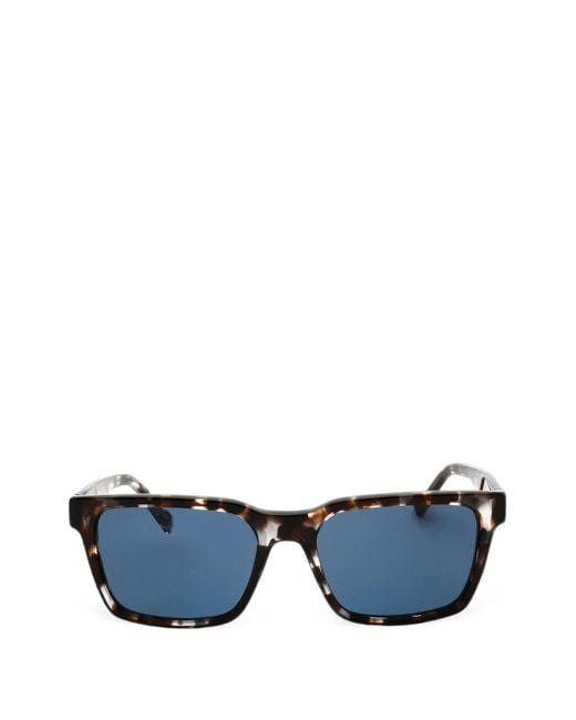Zeiss Blue Rectangle-Frame Sunglasses for men