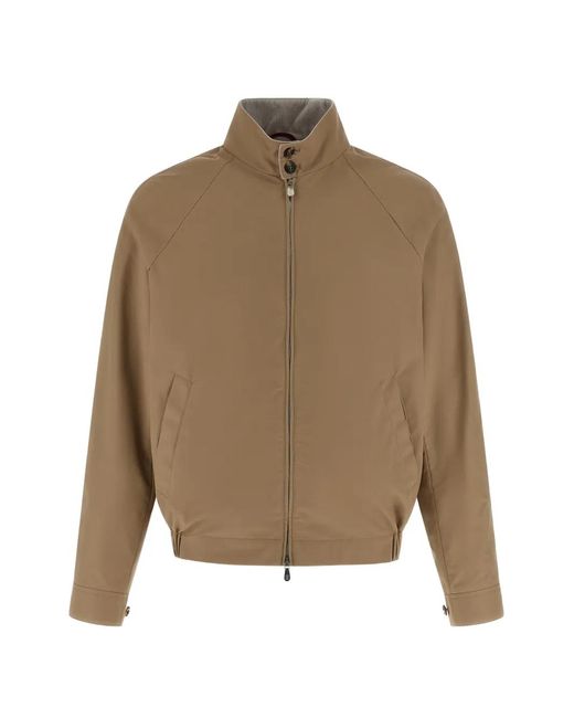 Chaqueta Con Cuello Alto Brunello Cucinelli de hombre de color Natural