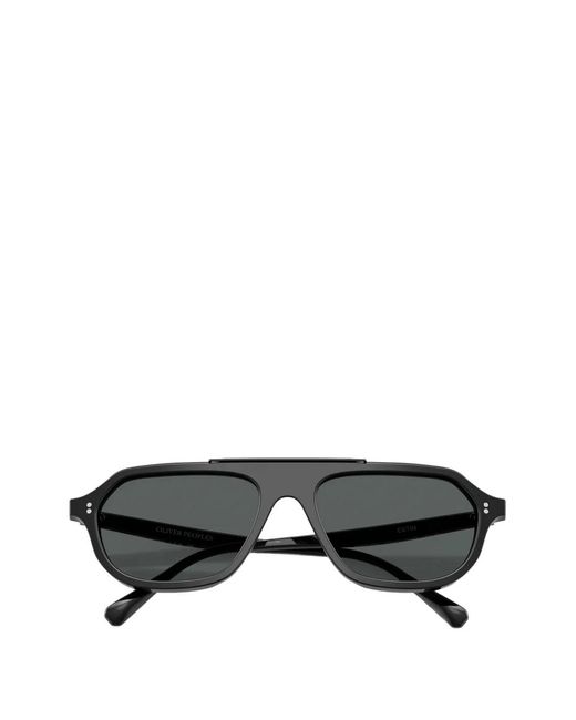Oliver Peoples Gray Estin Pilot-Frame Sunglasses