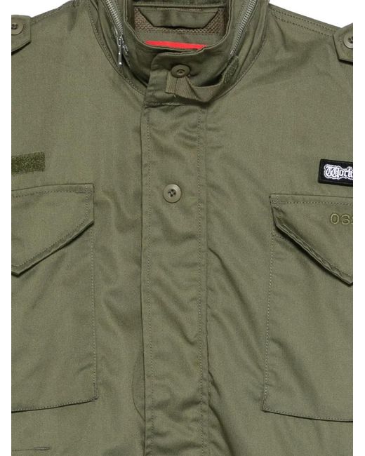 032c Green Veste À Poche À Rabat