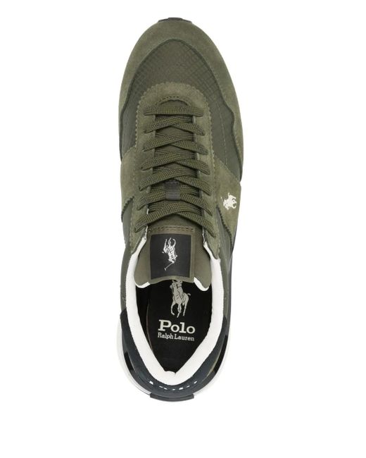 Polo Ralph Lauren Green Train 89 Lace-Up Sneakers for men