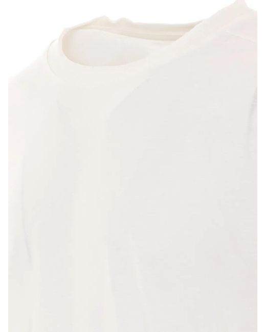 Thom Krom White Round-Neck T-Shirt for men
