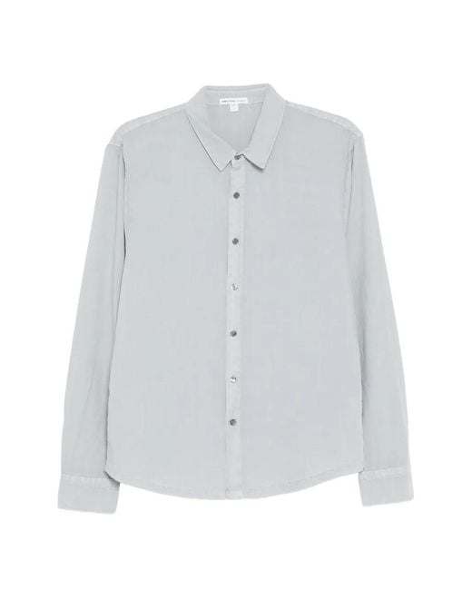 James Perse Button Standard Overhemd in het White voor heren