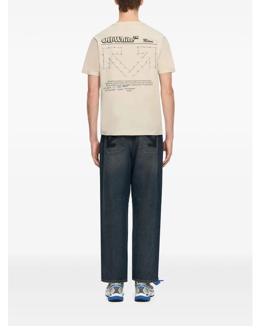 Off-White c/o Virgil Abloh White Connect Dots Regular T-Shirt for men