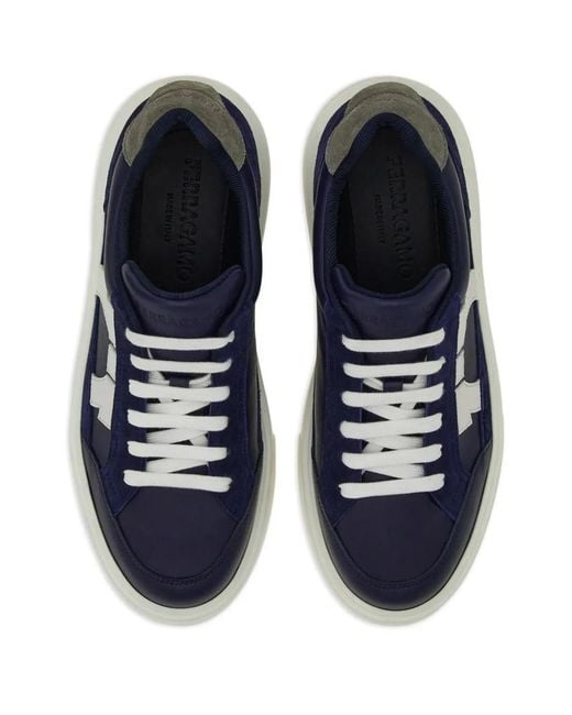 Ferragamo Blue Trainers for men