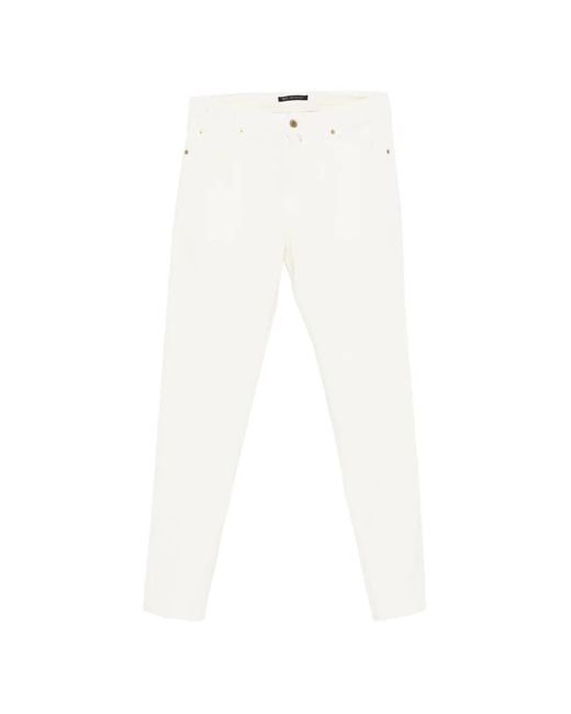 Briglia 1949 White Button-Fastening Trousers for men