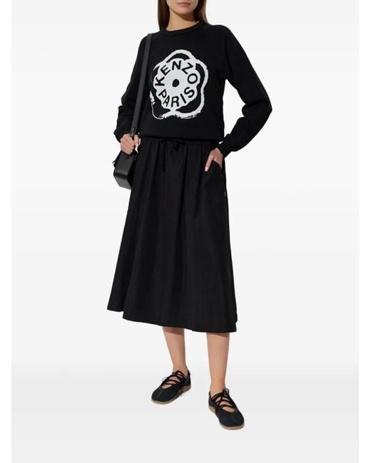 KENZO Black Logo Print Sweater