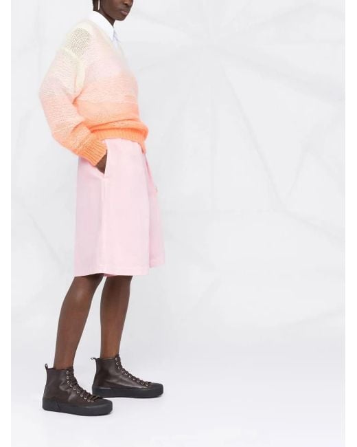 Raf Simons Geplooide Shorts in het Pink