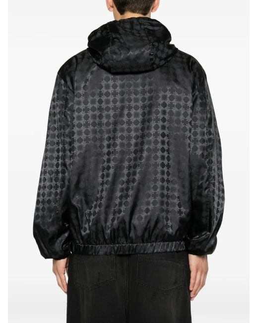 Amiri Black Logo-Pattern Jacket for men