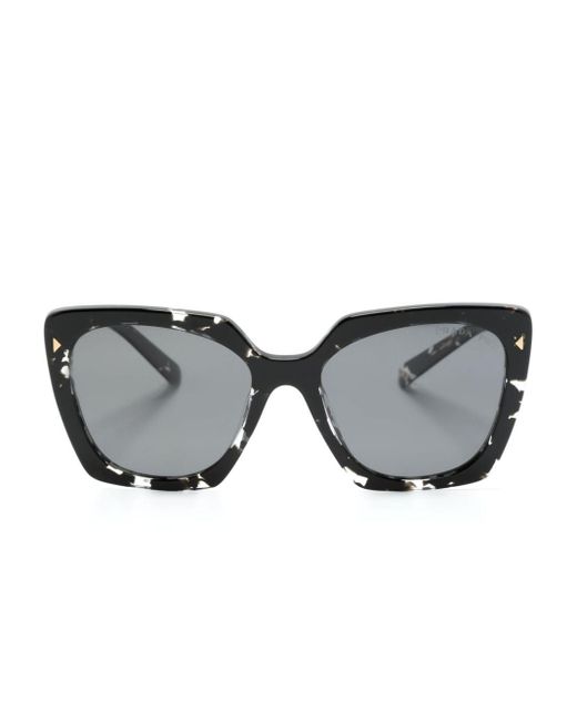 Prada Gray Butterfly-frame Sunglasses
