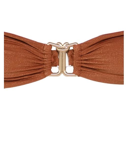 Zimmermann Brown Daylight Metallic Bikini
