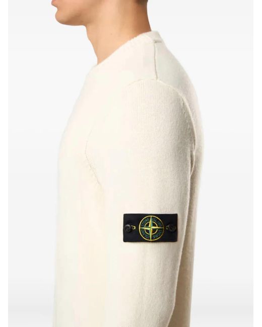 Stone Island White Trousers for men