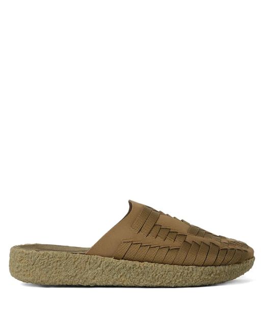 Malibu Sandals Green Technical-Woven Slippers for men