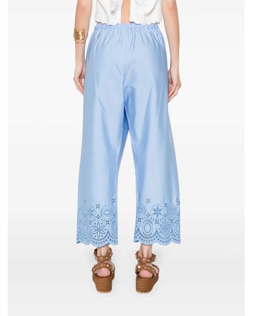 Pantaloni Con Ricamo di LaDoubleJ in Blue