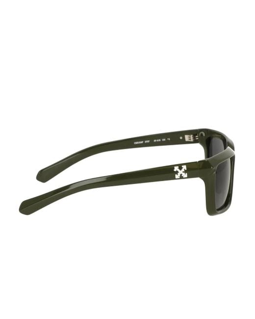 Off-White c/o Virgil Abloh Gray Square-Frame Tinted Sunglasses