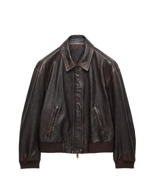 Prada Jack Van Nappa Leer in het Black