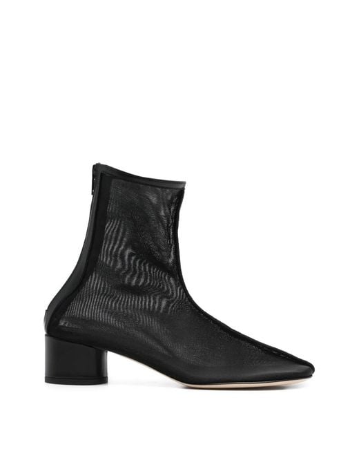Dear Frances Black Harlie Round-Toe Boots