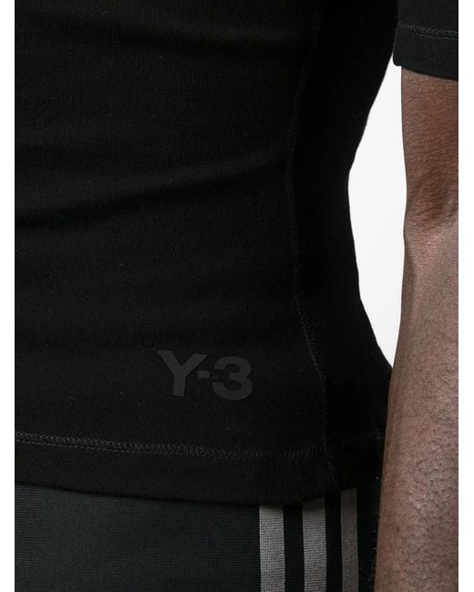 Y-3 Black Crew-Neck Organic Cotton T-Shirt for men