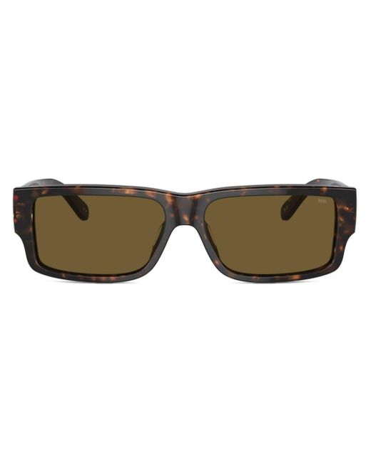 DIESEL Brown 0dl2003 Rectangle-frame Sunglasses for men