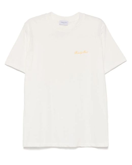 T-Shirt À Logo Brodé FAMILY FIRST pour homme en coloris White
