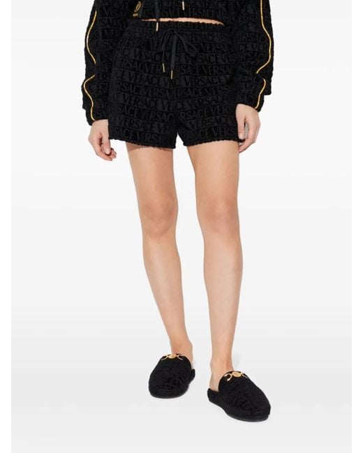 Versace Black I Baroque Shorts