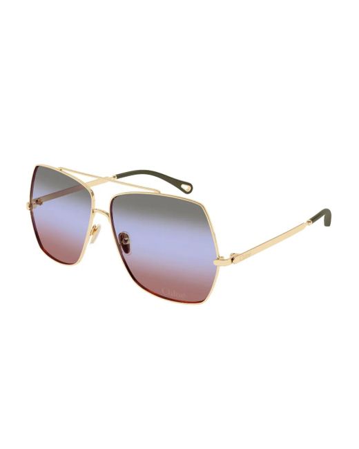 Chloé Metallic Aly Sunglasses