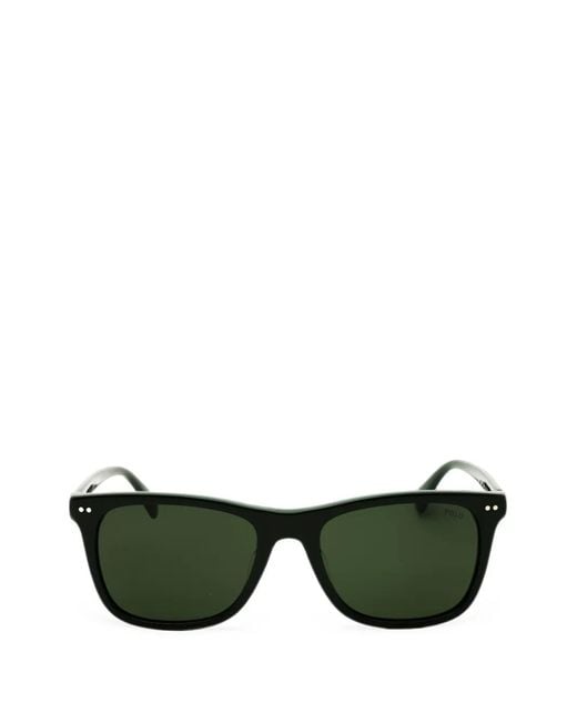 Polo Ralph Lauren Green Rectangular-Frame Sunglasses for men
