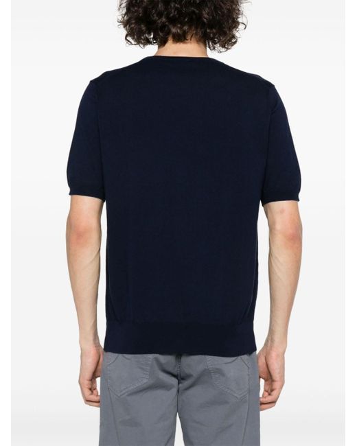 Short-sleeved T-shirt Cruciani de hombre de color Blue