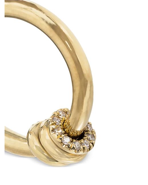 Spinelli Kilcollin Metallic 18Kt Ara Diamond Hoop Earrings
