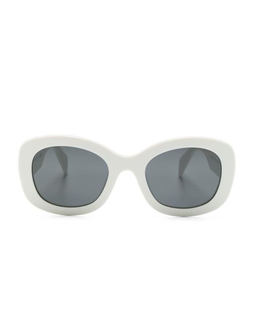 Prada Gray Pra13s Round-frame Sunglasses