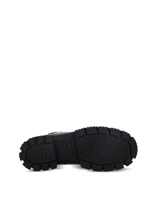 Baldinini Black Lug-Sole Ankle Boots