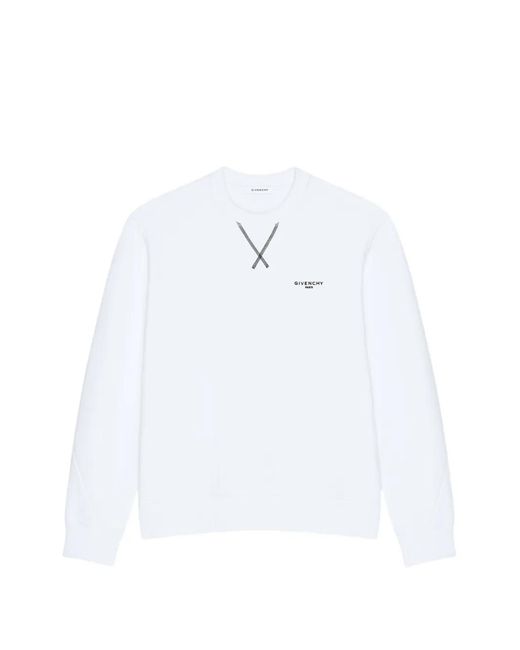 Givenchy White Couture Seam Sweatshirt for men