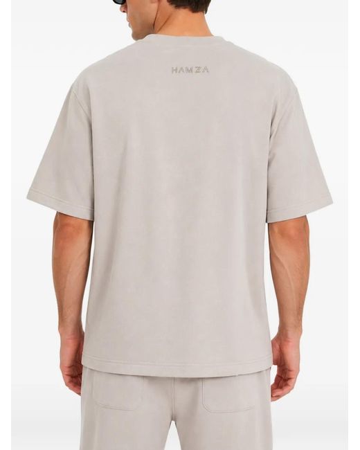 Hamza Gray Khan V2 Seam-Detail T-Shirt for men