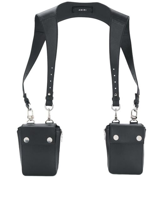 Amiri Black Harness Bag for men
