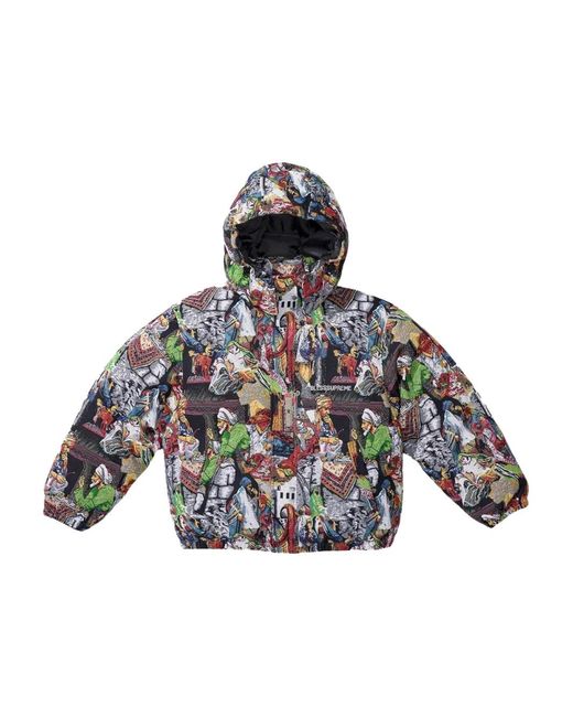 Supreme X Bless Tapestry Donsjack in het Black voor heren