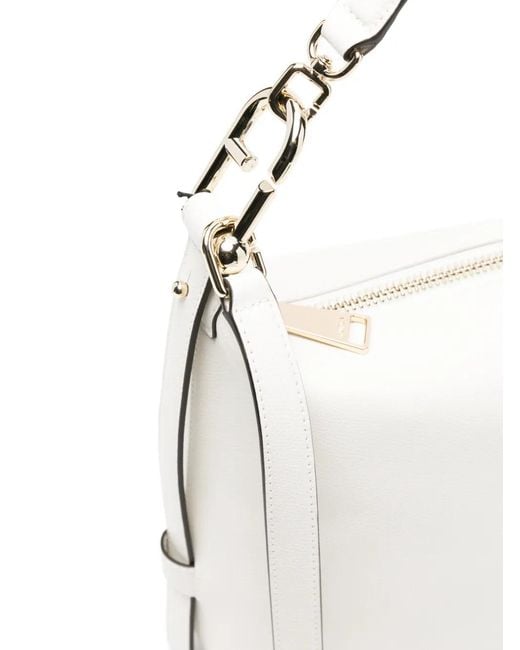 Furla White M Tonie Cross-Body Bag