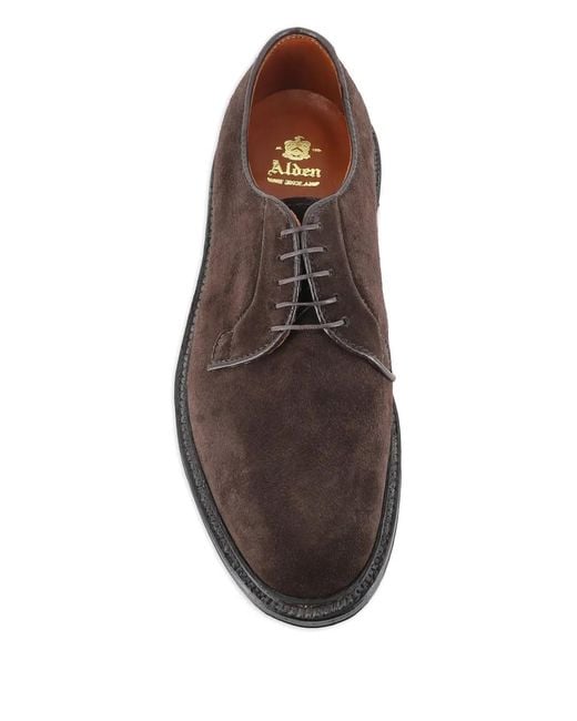 Derby Stringate di Alden in Brown da Uomo
