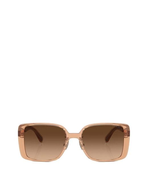COACH Brown X Disney Ch562 Square-Frame Gradient Sunglasses