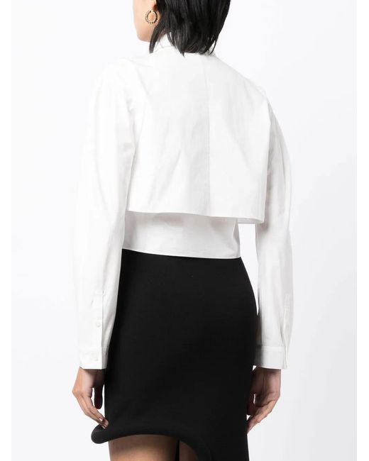 JNBY Cropped Blouse in het White