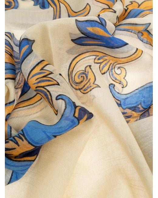 Etro Blue Scarfs