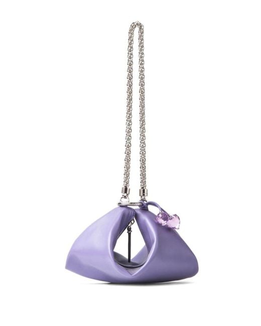 Jimmy Choo Purple Mini Callie Clutch Bag